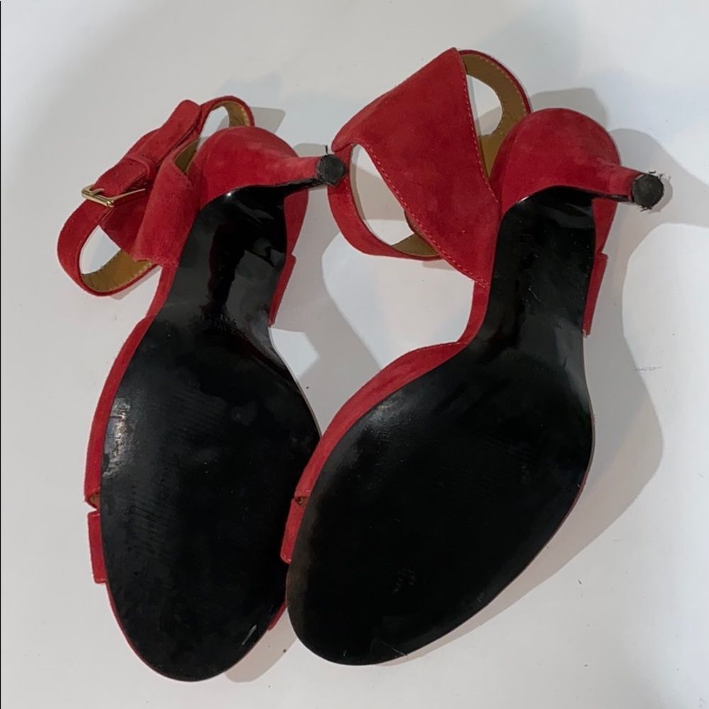 Nine West Red Suede Sandals - Picture 9 of 9